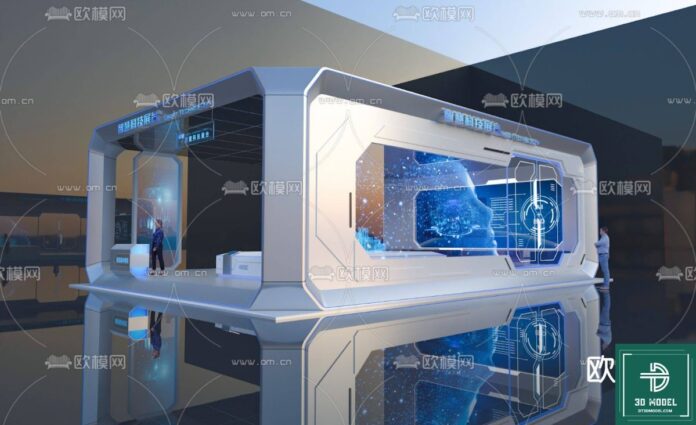 Mẫu phòng triển lãm 3D SketchUp