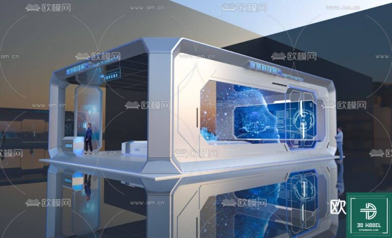 Mẫu phòng triển lãm 3D SketchUp