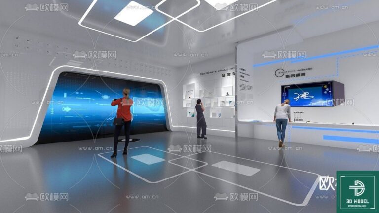 Phòng triển lãm SketchUp 3D hiện đại