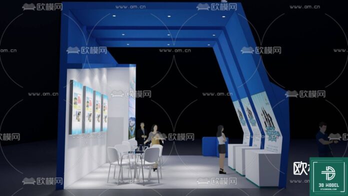 Mẫu phòng triển lãm SketchUp 3D