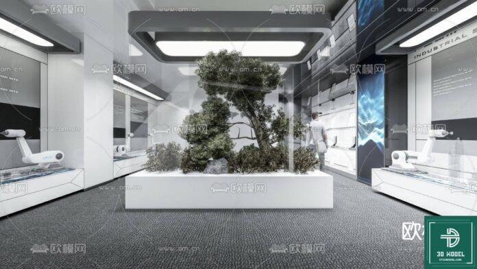 Phòng triển lãm SketchUp hiện đại