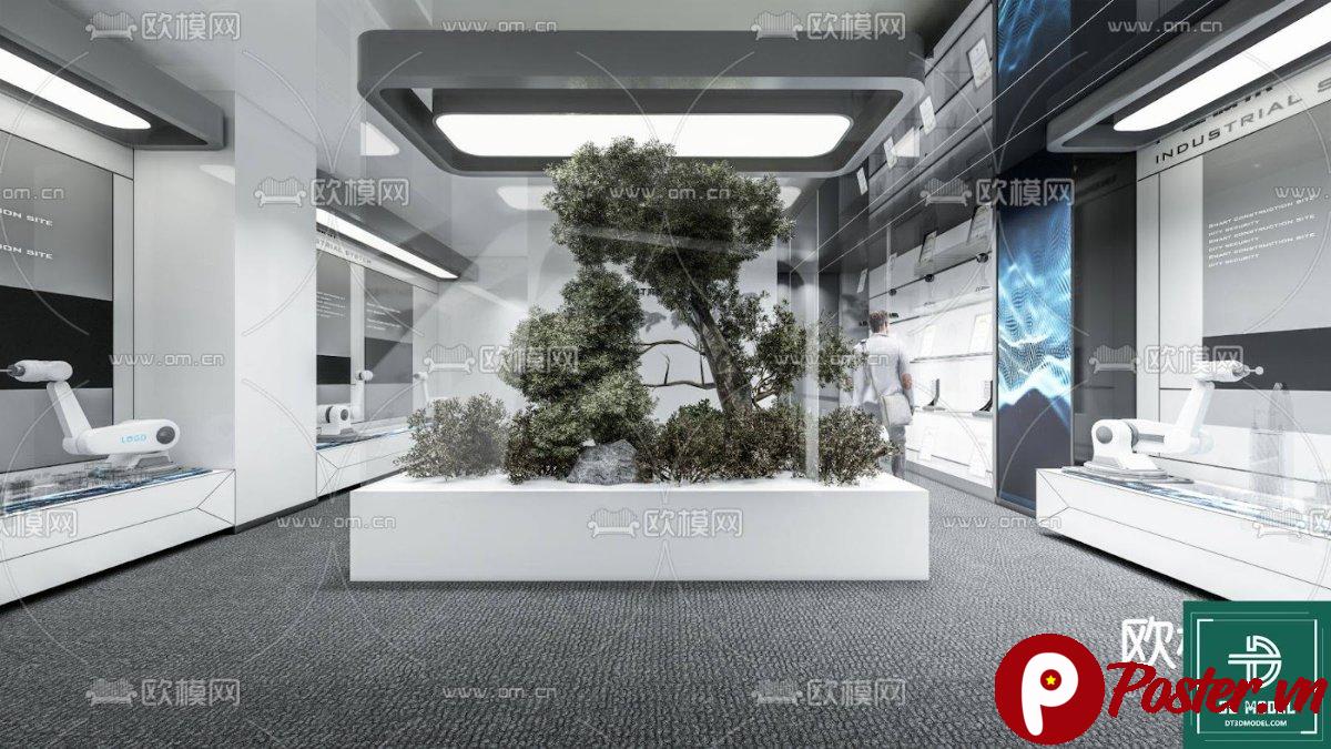 Phòng triển lãm SketchUp hiện đại