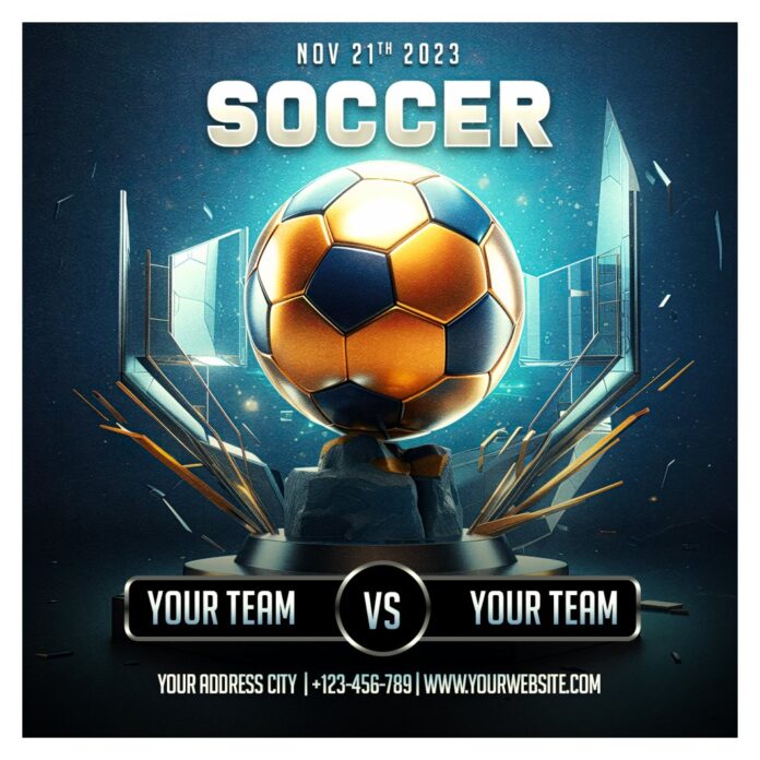 Mẫu poster bóng đá chuyên nghiệp