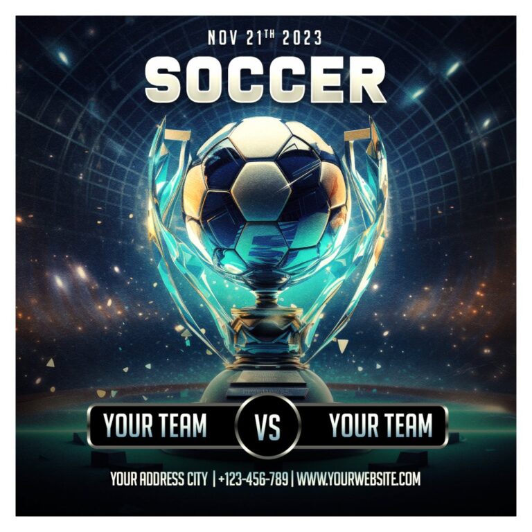 Mẫu poster bóng đá chuyên nghiệp