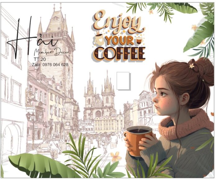 Mẫu Poster Cà Phê Vintage