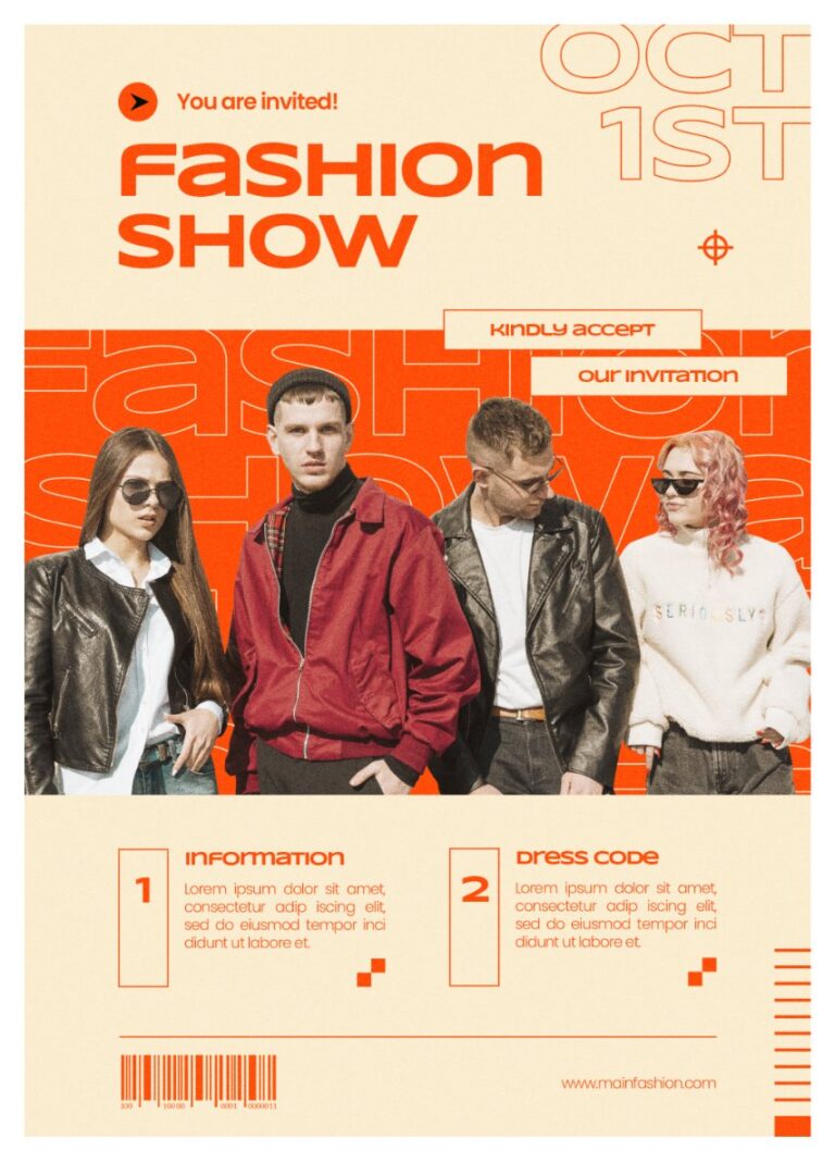 Poster Fashion Show hiện đại