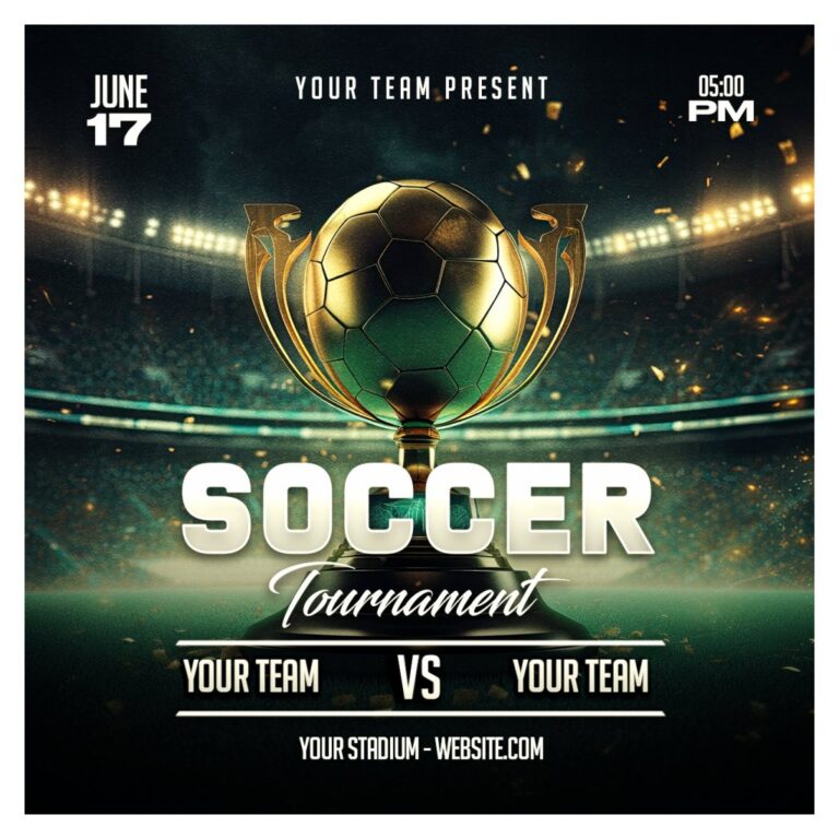 Poster giải bóng đá chuyên nghiệp