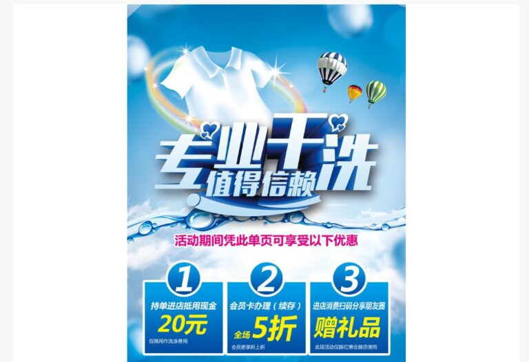 Poster giặt là chuyên nghiệp