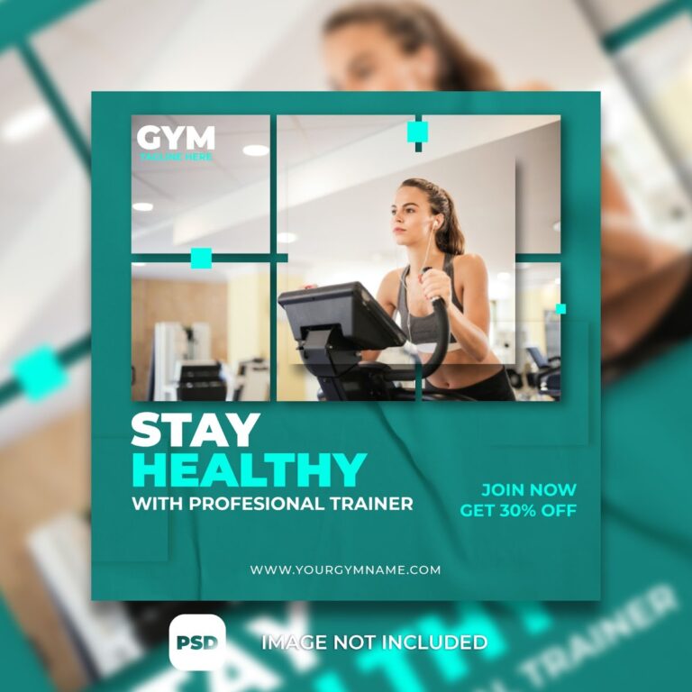Mẫu poster gym PSD