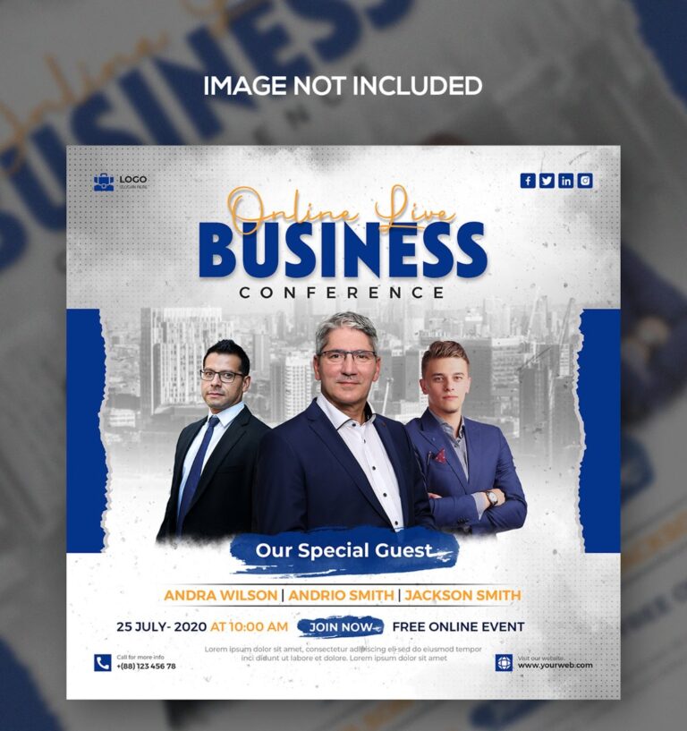 Poster hội nghị kinh doanh online