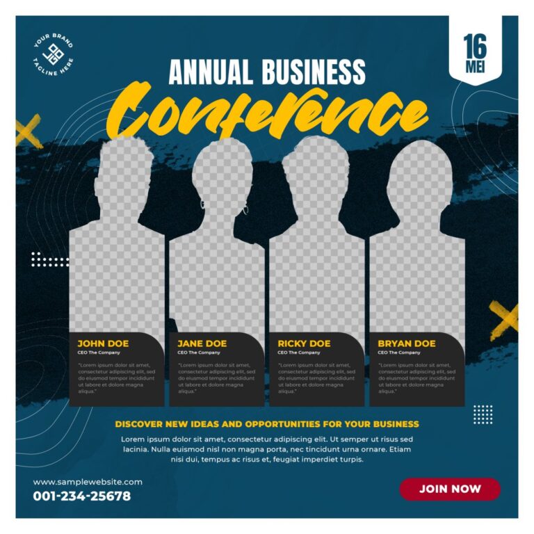 Poster hội nghị kinh doanh