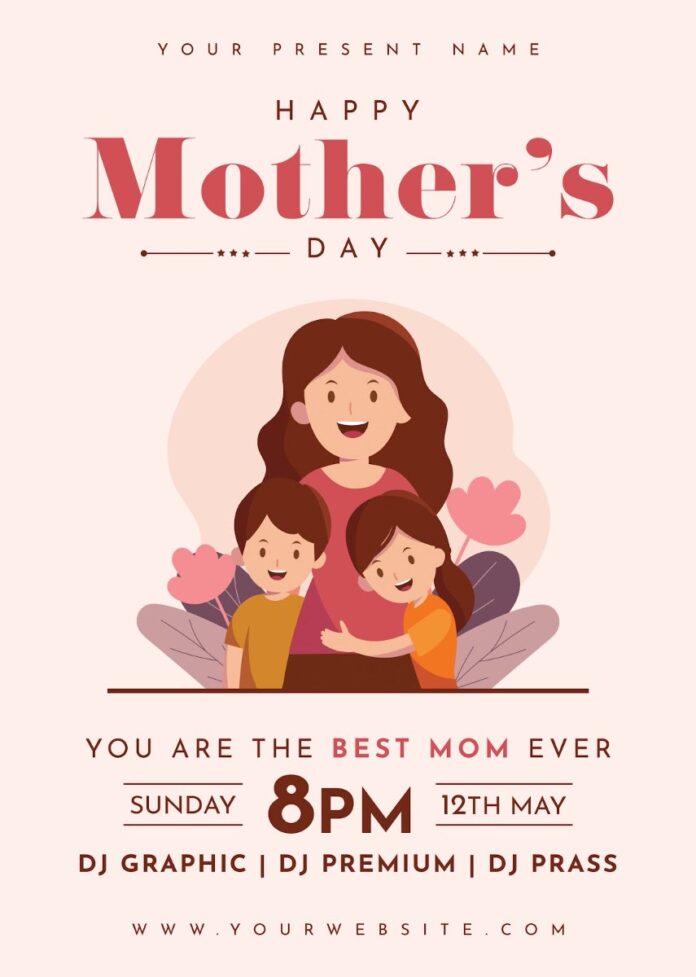 Mẫu Poster Ngày Của Mẹ CMYK