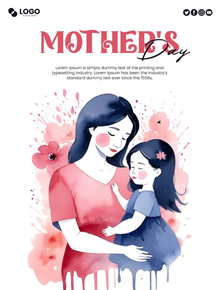 Poster Ngày của Mẹ mẹ và con gái