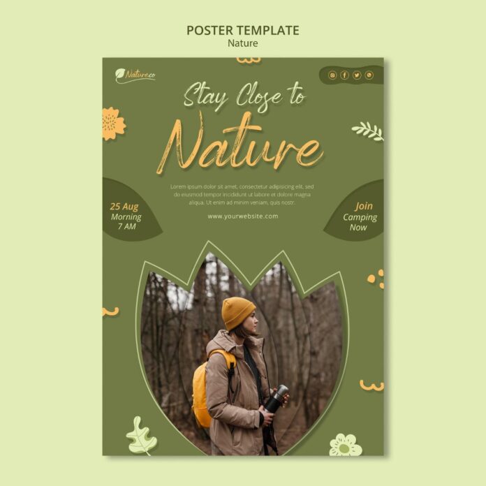 Mẫu poster thiên nhiên vector