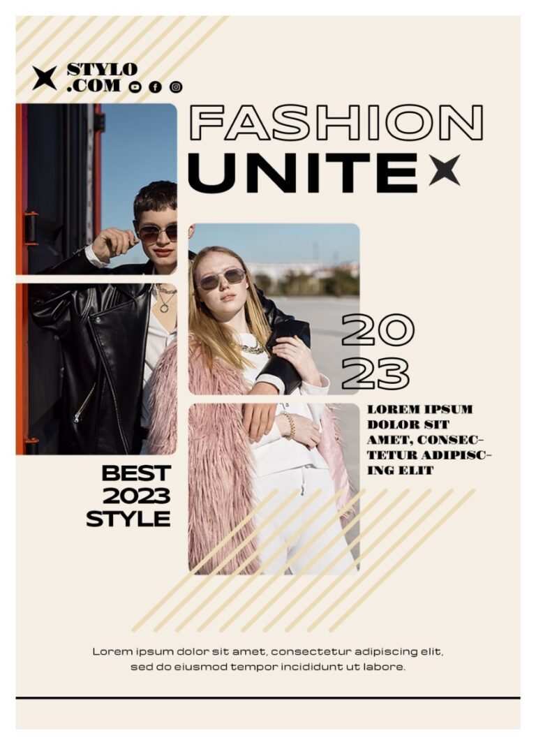 Mẫu Poster Thời Trang 2023