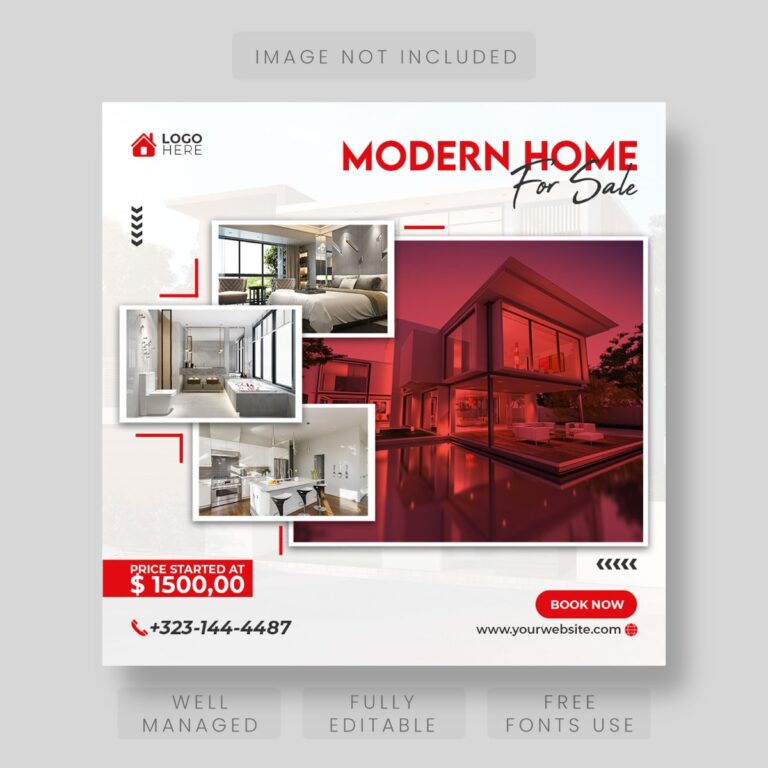 Mẫu quảng cáo bất động sản hiện đại