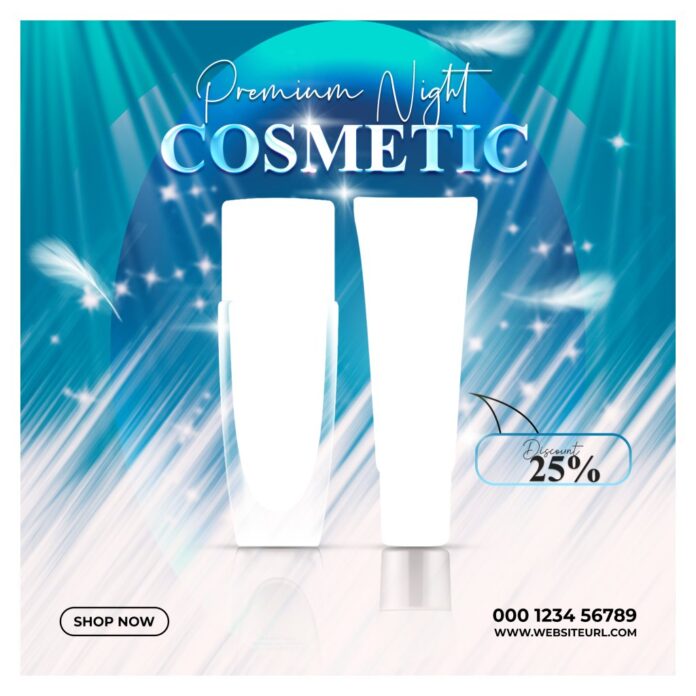 Mẫu quảng cáo mỹ phẩm đêm