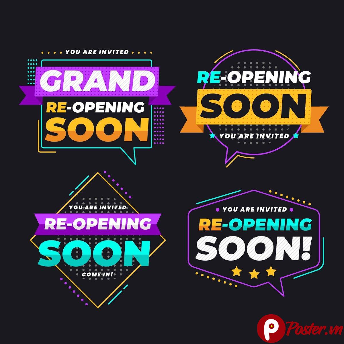 Reopening Soon Vector