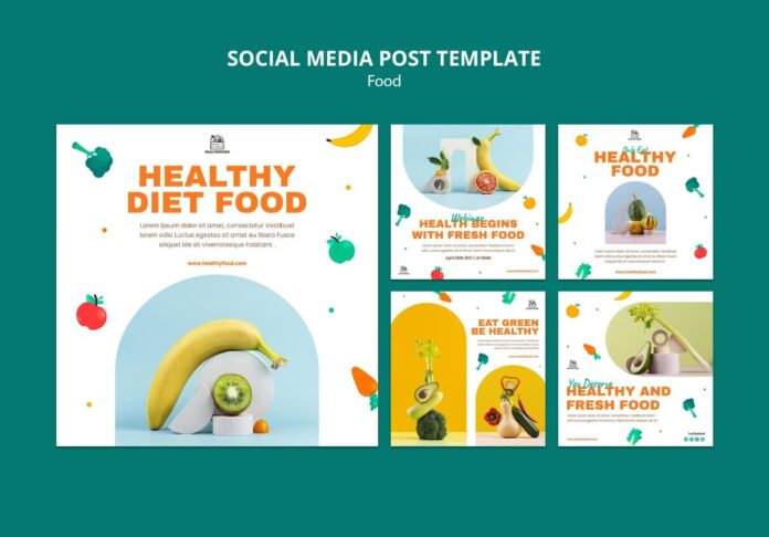 Mẫu Social Media Food Healthy