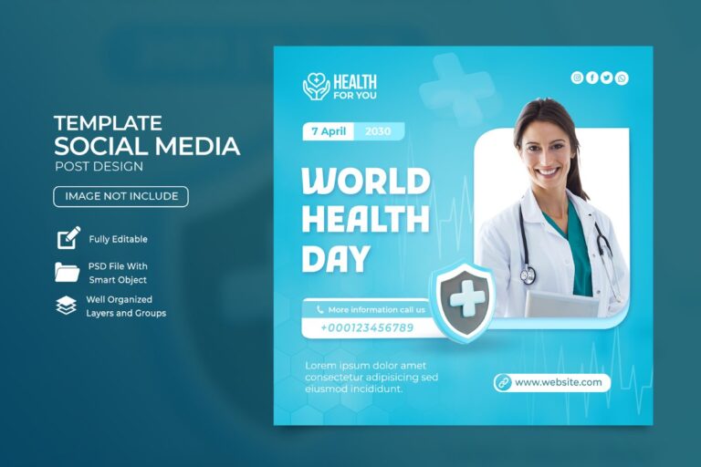 Mẫu Social Media Ngày Sức Khỏe Thế Giới