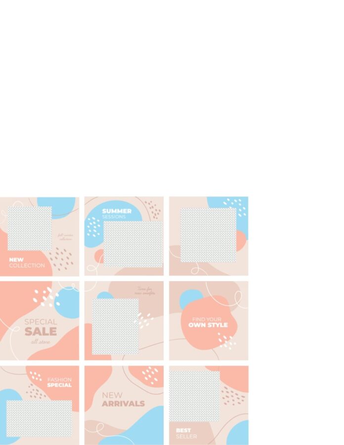 Mẫu social media post EPS