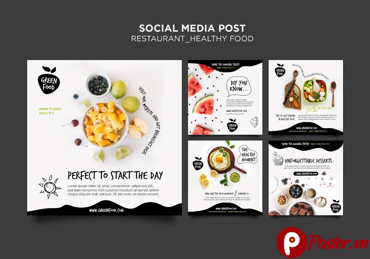 Social Media Post Healthy Food