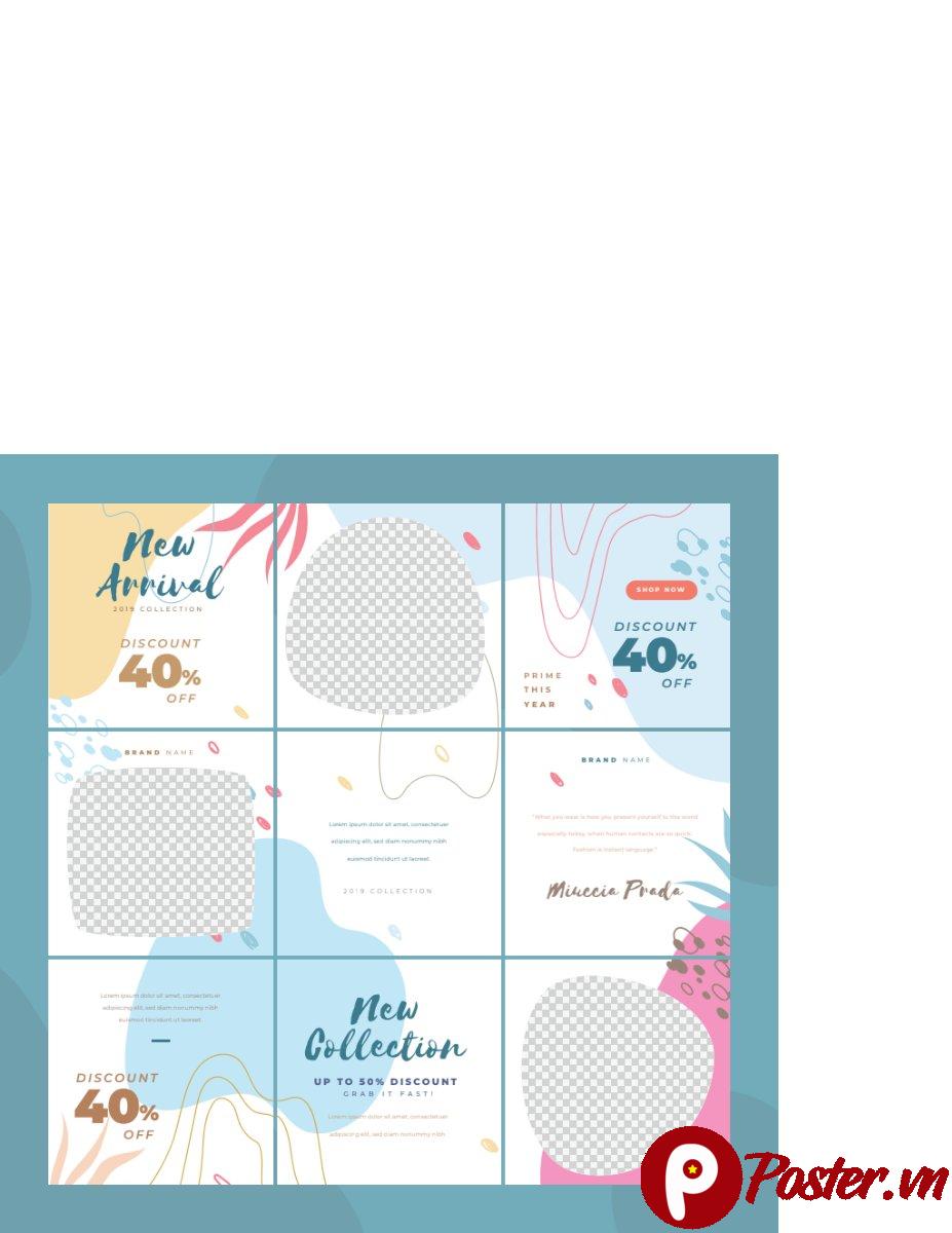 Mẫu Social Media Post Vector