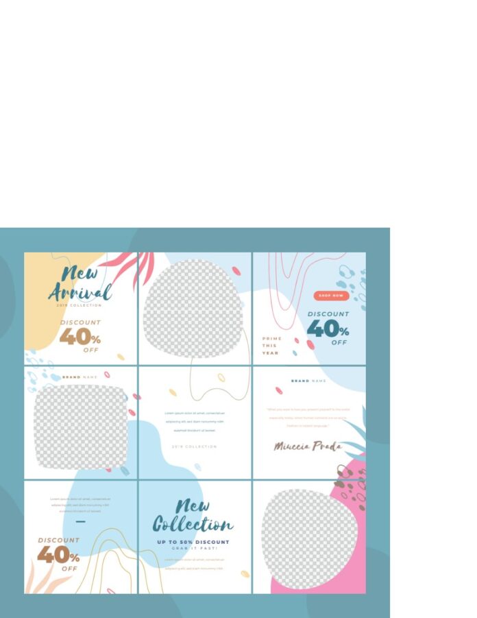 Mẫu Social Media Post Vector