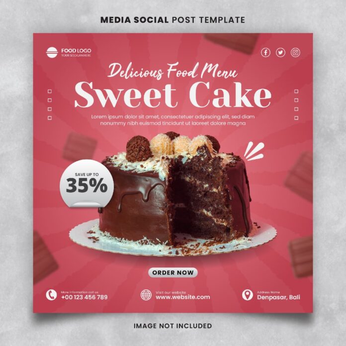 Mẫu Social Post Bánh Ngọt