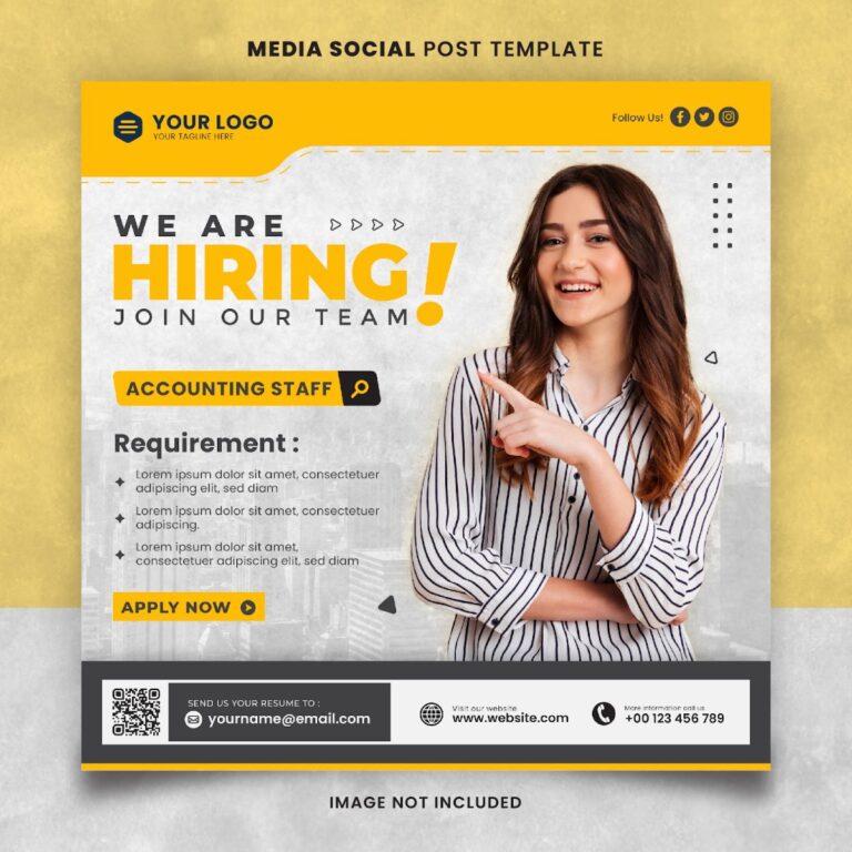 Mẫu Social Post Tuyển Dụng