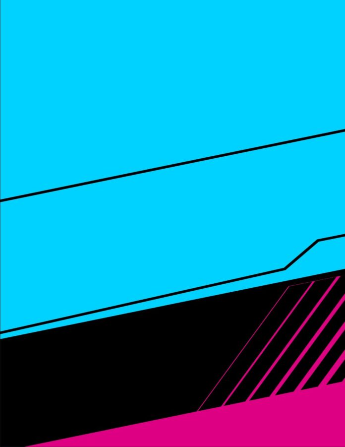 Thiết kế tem xe đua vector phong cách trừu tượng màu Cyan và Neon rực rỡ