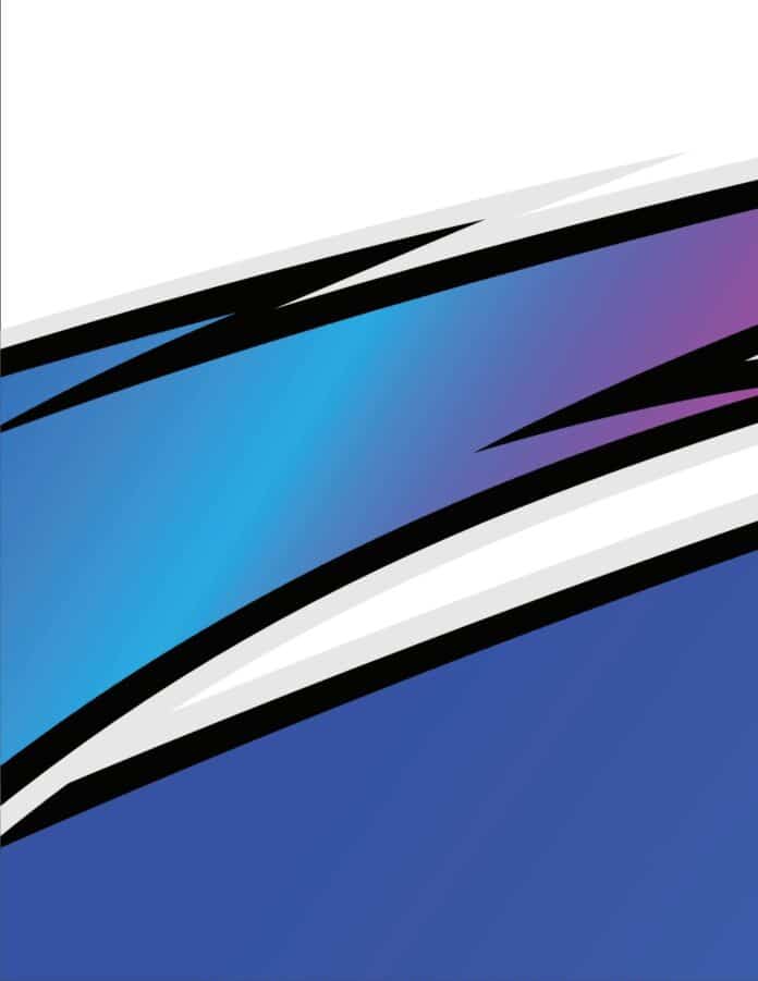 Mẫu thiết kế tem xe vector thể thao hiện đại màu xanh tím 179.eps