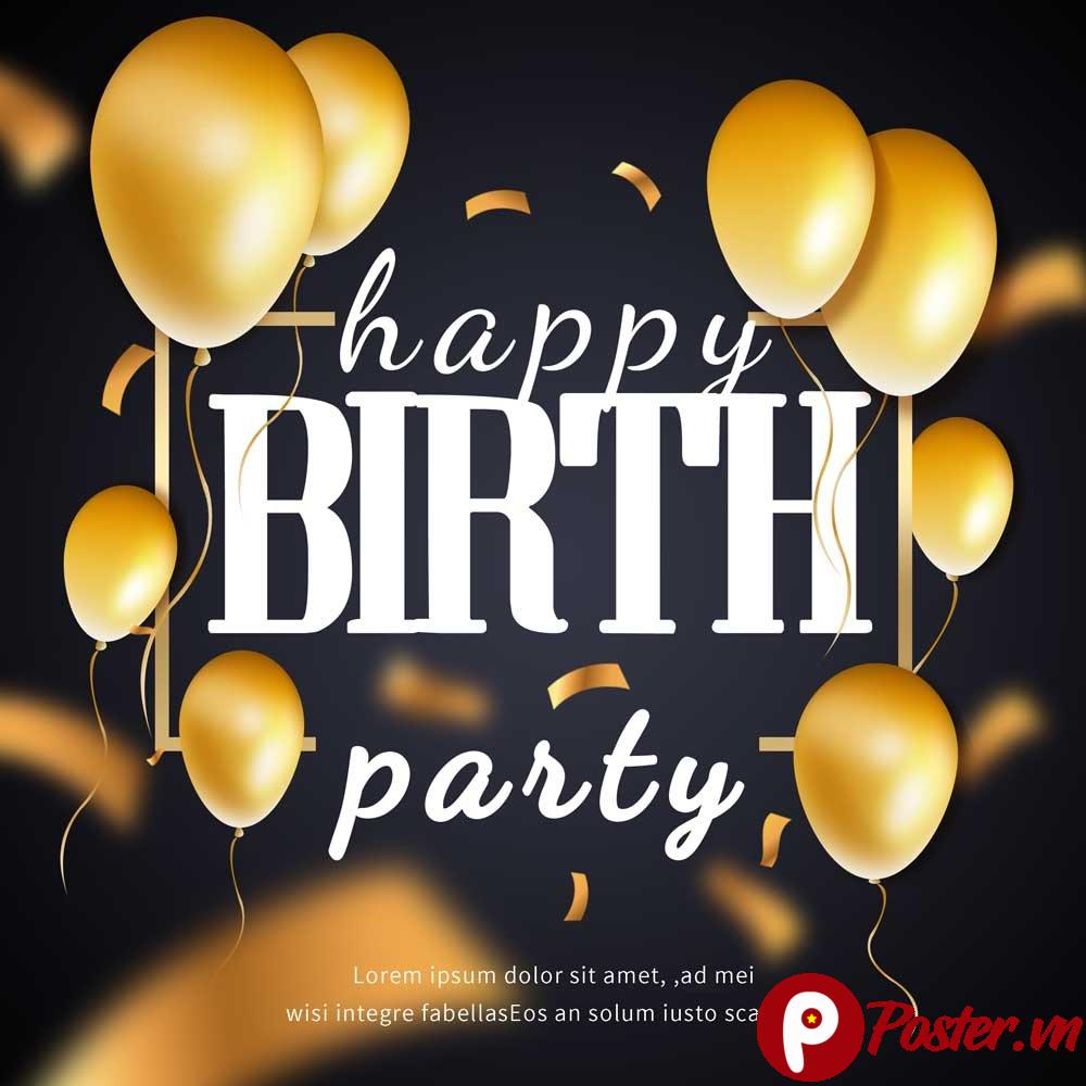 Thiệp mời sinh nhật vector - Chi tiết 4