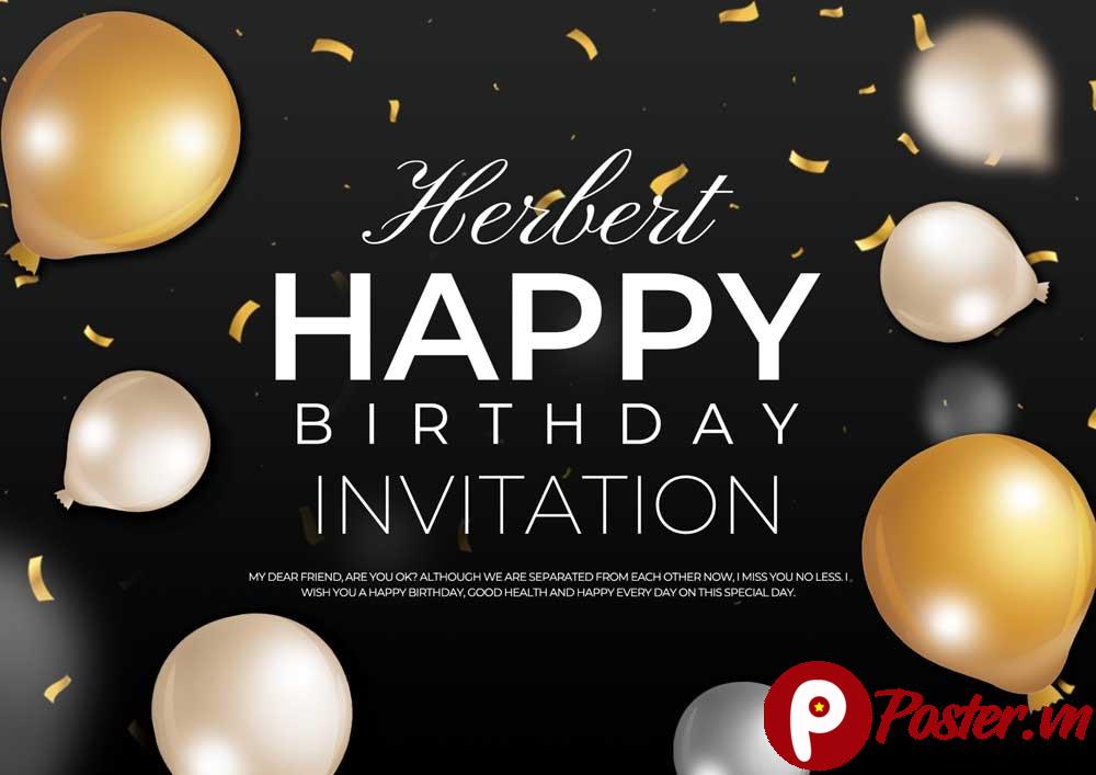 Thiệp mời sinh nhật vector