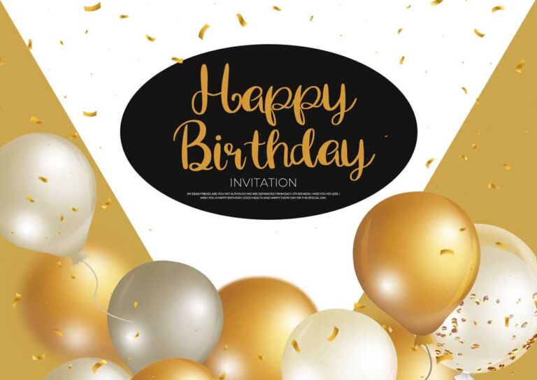 Mẫu thiệp mời sinh nhật sang trọng