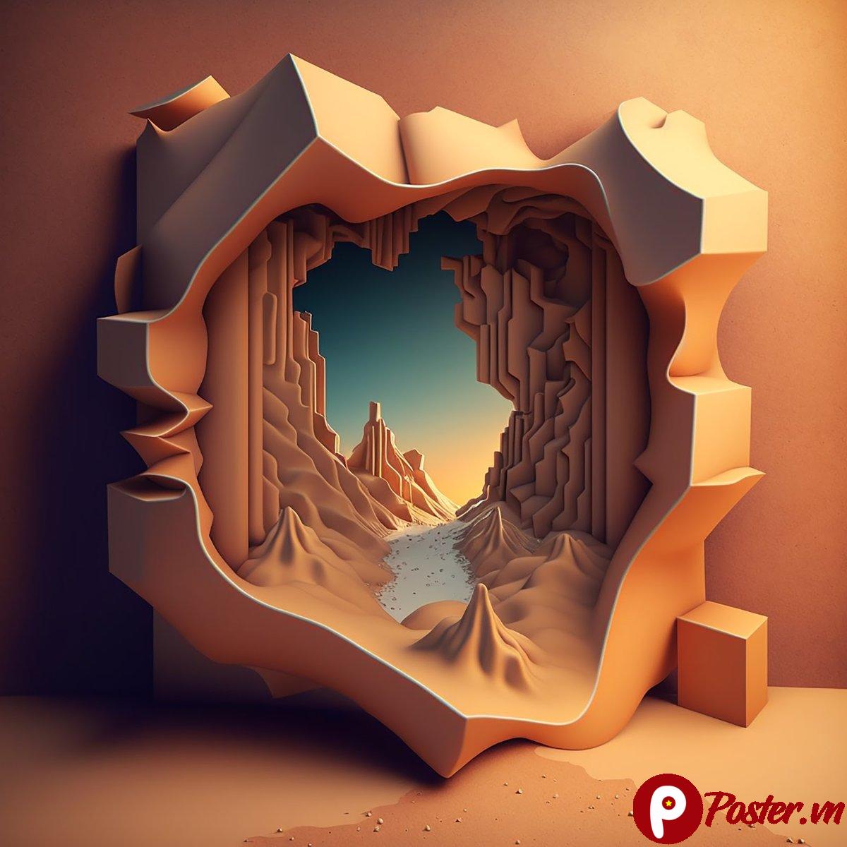 Thiết kế 3D phong cảnh độc đáo