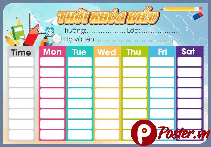 Thời khóa biểu học sinh