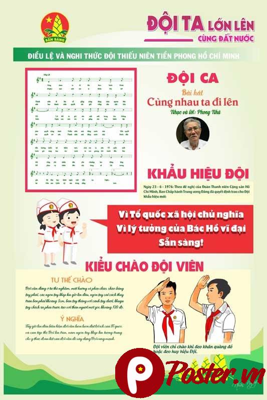 Mẫu trang trí phòng đội Tiền Phong