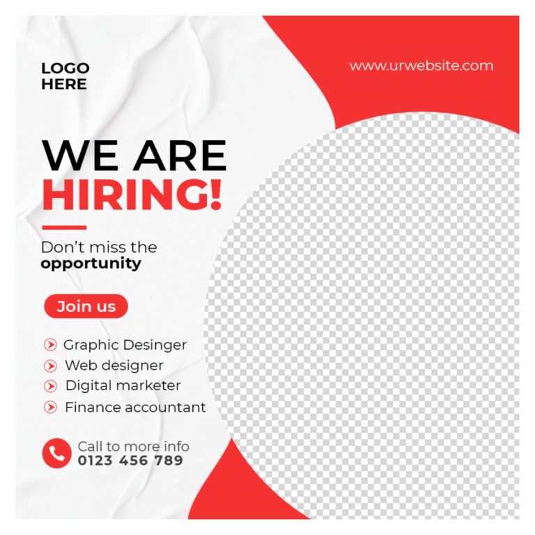 Mẫu tuyển dụng vector hiện đại