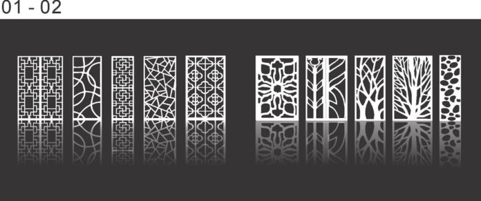 Mẫu vách ngăn CNC vector