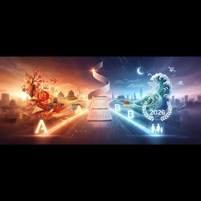 Lịch Nghỉ Tết & Quốc Khánh 2026: 2 Phương Án Mới Lịch nghỉ lễ Quốc Khánh 2026 chi tiết với các phương án 3 ngày và 4 ngày, kèm theo kế hoạch du lịch Tết 2026.