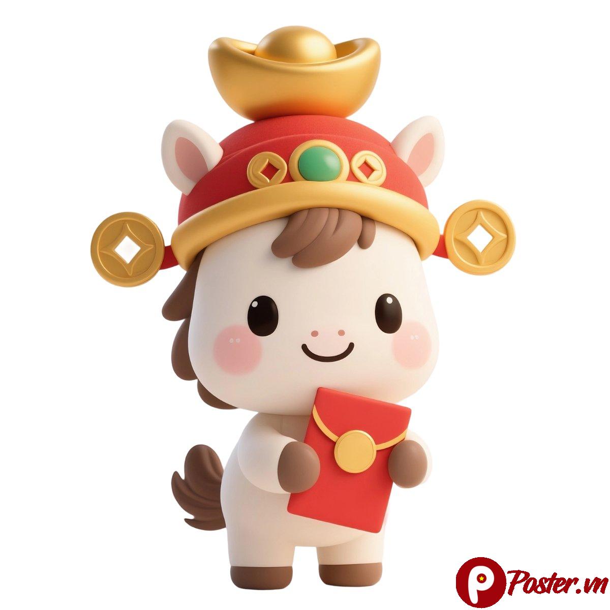 Ngựa 3D Tết 2025