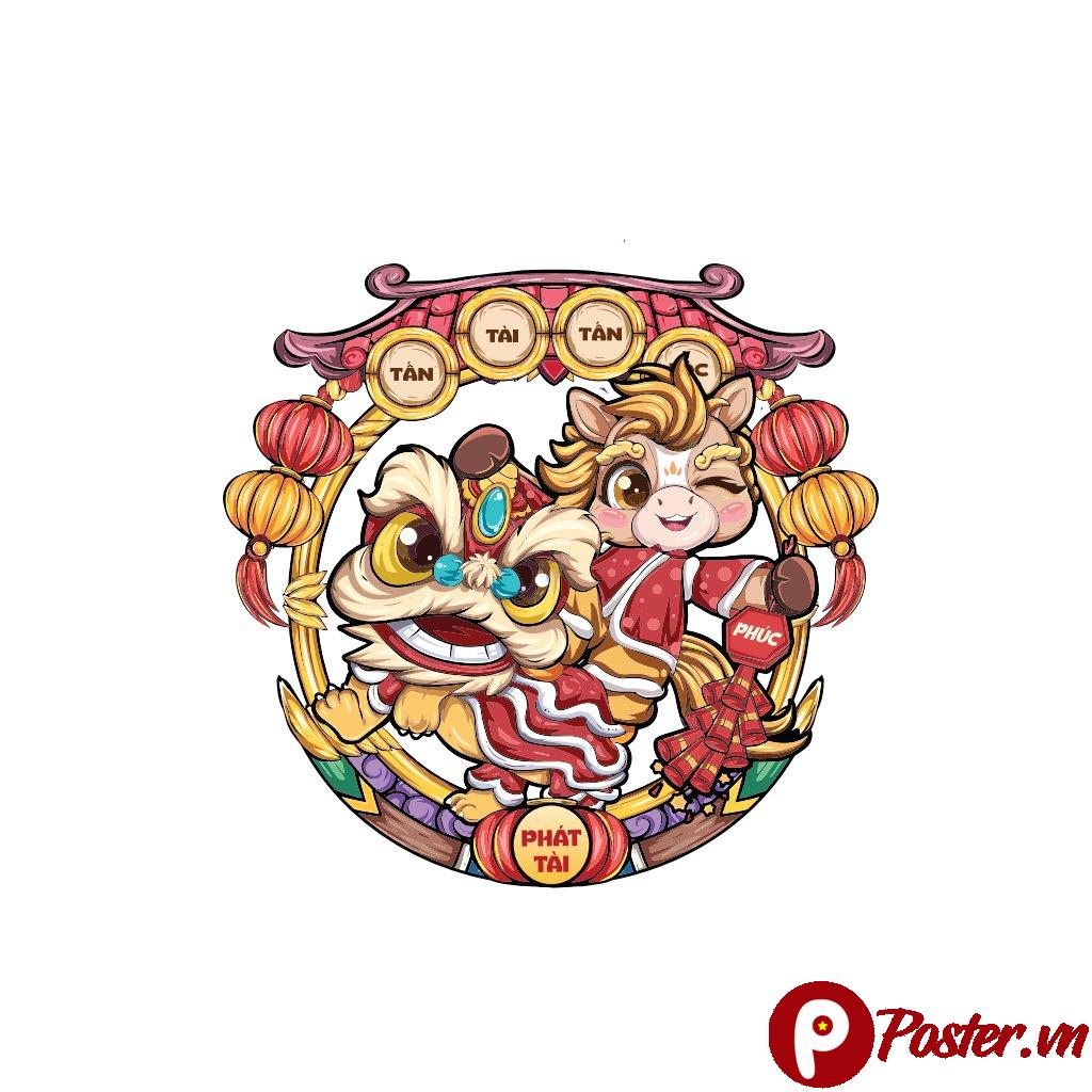 Ngựa Chibi Tết Cầm Đèn Tài Lộc Vector EPS - 1540HO5AC0AEPXFg-EM0g8s7scSzNoN2v