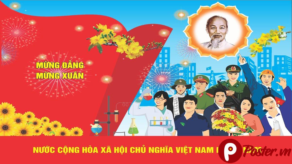Pano Mừng Đảng Mừng Xuân