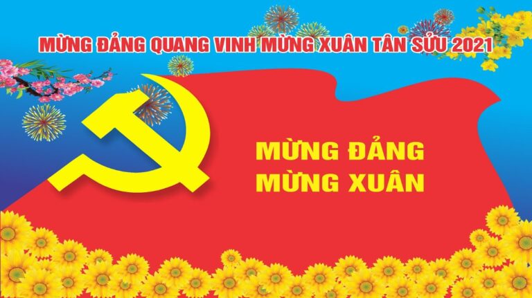 Pano Mừng Đảng Mừng Xuân Vector