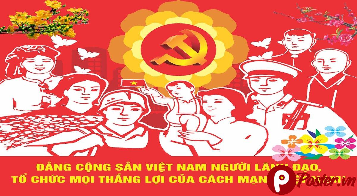 Pano Mừng Đảng Mừng Xuân Vector