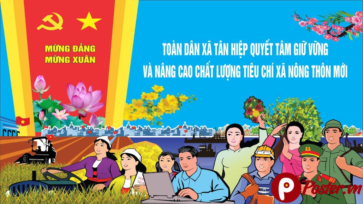 Pano Mừng Đảng Mừng Xuân - Chi tiết 2