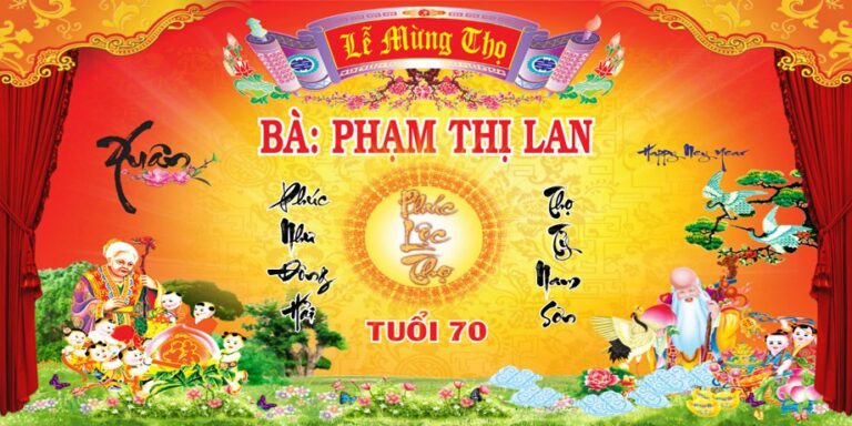 Phông nền mừng thọ vector