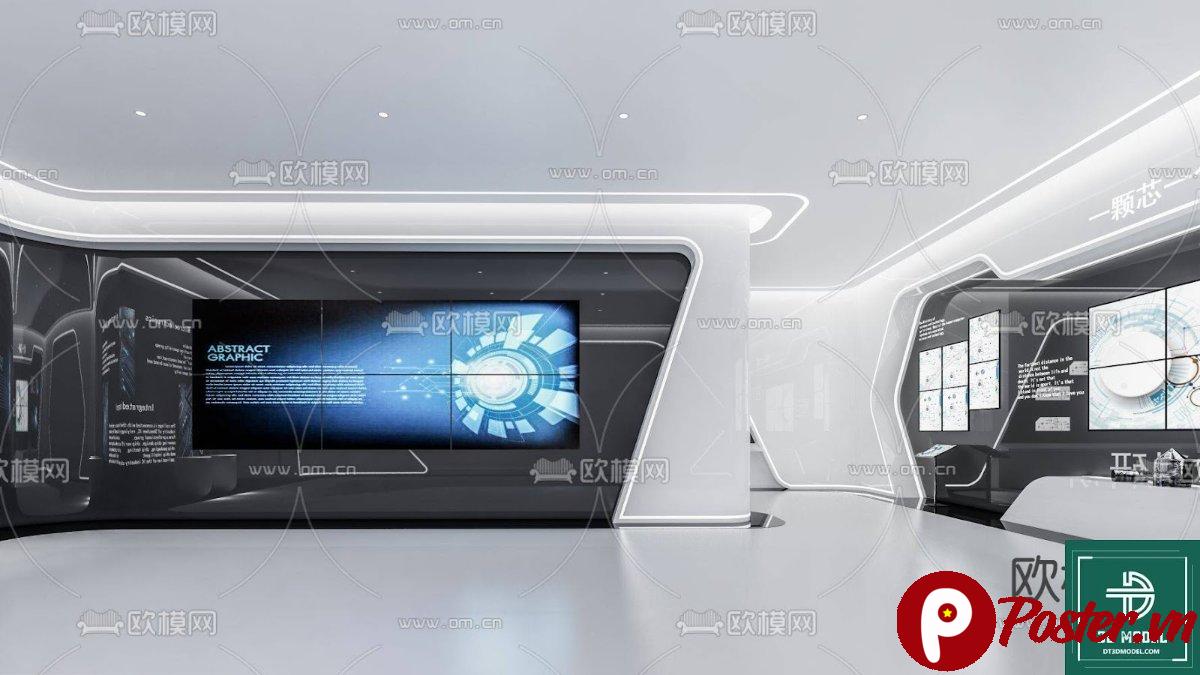 Phòng triển lãm SketchUp hiện đại