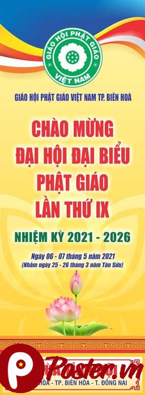 Phướn treo Đại hội Phật giáo